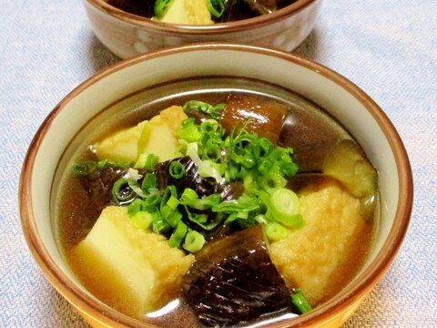 うまっ☆なすと厚揚げの煮びたし